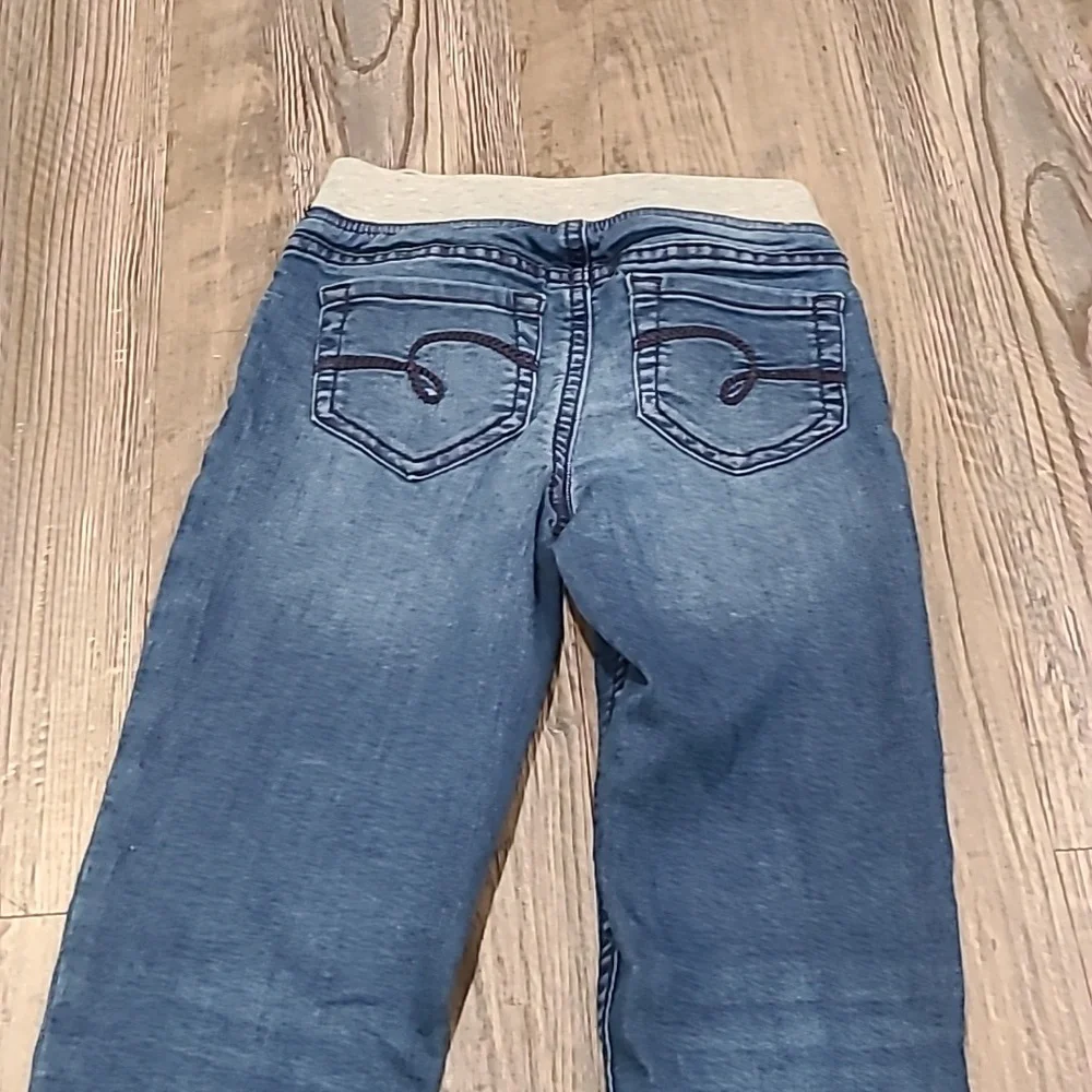 Justice Blue Jeans with Elastic Waistband and Drawstring